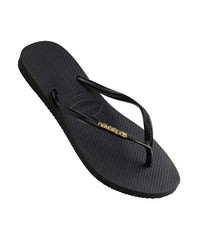 Havaianas Women's Slim Metal Logo Thongs - UGG Australian Collection