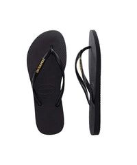 Havaianas Women's Slim Metal Logo Thongs - UGG Australian Collection