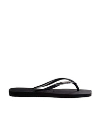 Havaianas Women's Slim Square Metalic Logo Thongs