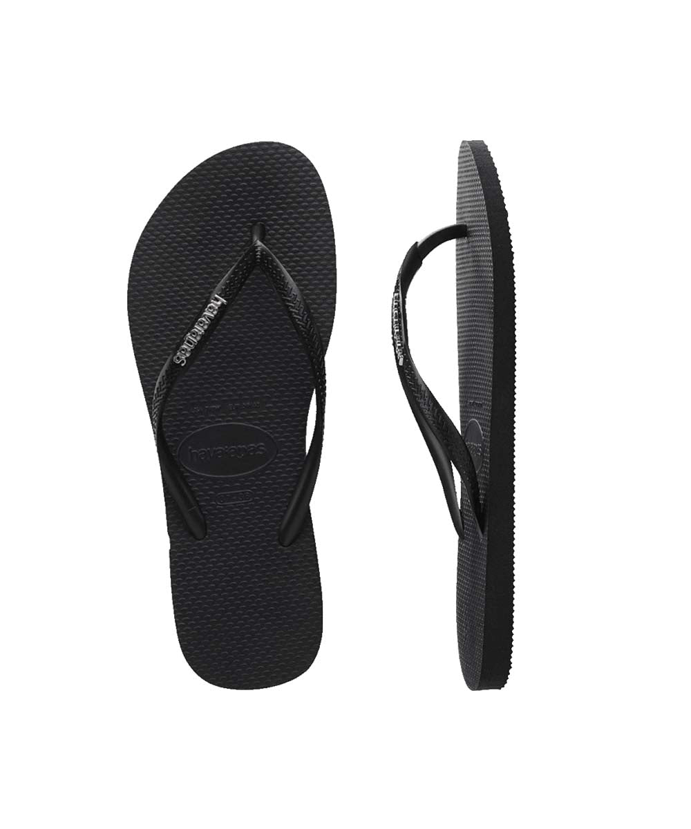 Havaianas Women's Slim Metal Logo Thongs - UGG Australian Collection