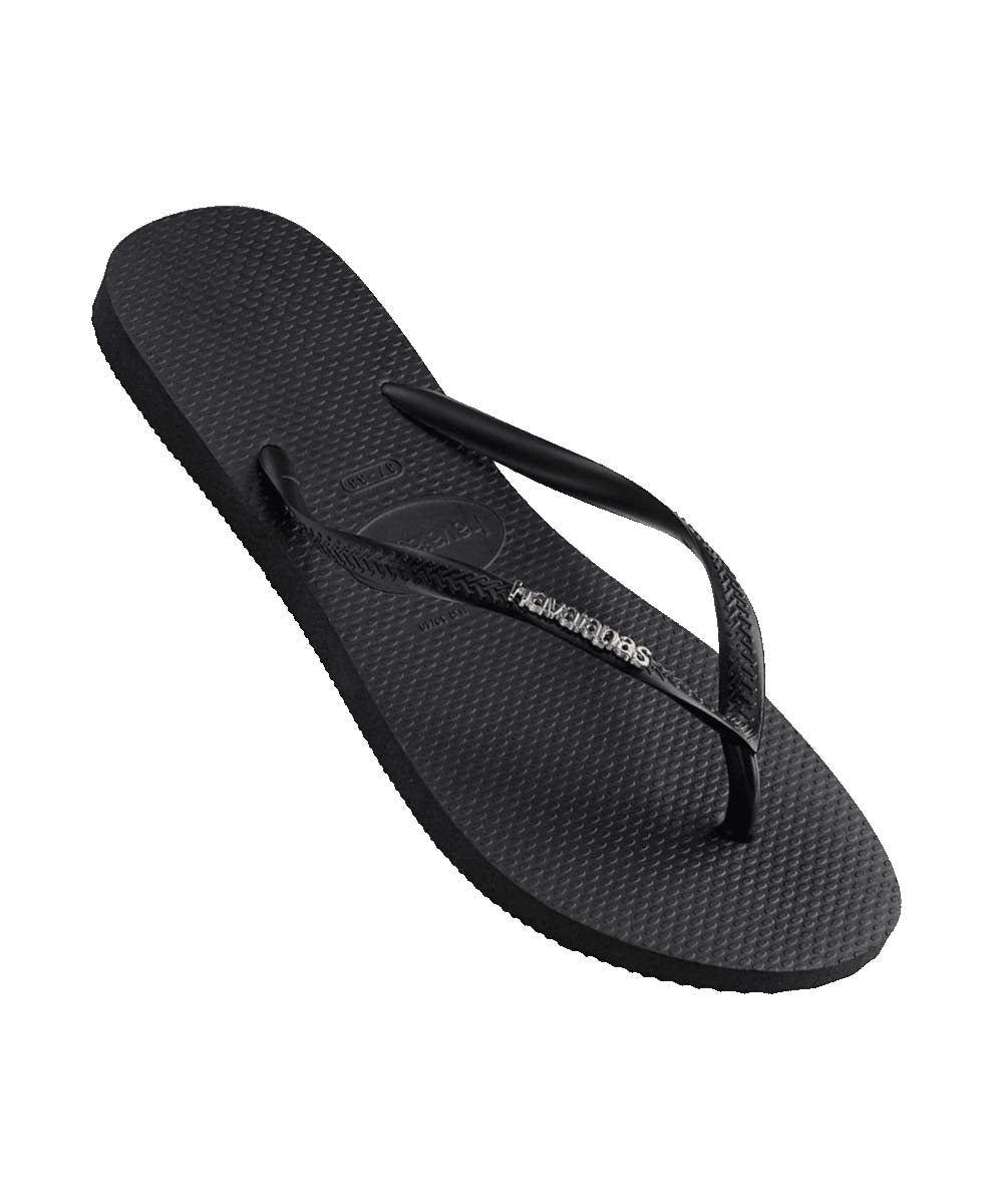 Havaianas Women's Slim Metal Logo Thongs - UGG Australian Collection
